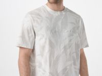 Футболка с растительным принтом, Белый