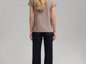 Футболка из хлопкового джерси свободного кроя