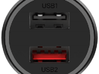 Автомобильное зарядное устройство Xiaomi Mi USB/USB 37 Вт Чёрное