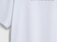 Футболка с текстовым принтом, Белый