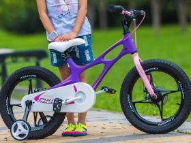 Детский велосипед Royal Baby Space Shuttle 14, год 2022, цвет Фиолетовый