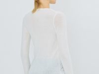 Джемпер с воротником на пуговицах, Белый