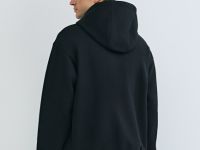 Толстовка на молнии с капюшоном, Черный