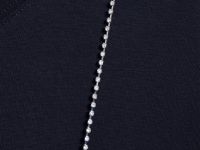 Футболка с цепью для девочек, Черный