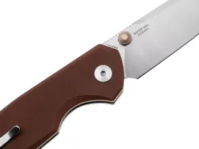Складной нож Bestechman Velix, сталь 14C28N, рукоять G10, коричневый