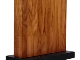 Подставка для ножей магнитная Woodinhome The Wall KS052SON-ST, дуб/мрамор