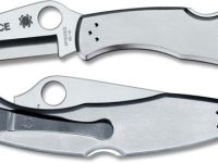 Нож складной Police Model Spyderco C07P, сталь VG-10 Satin Plain, рукоять нержавеющая сталь