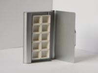 Пенал для красок металлический, 10 кювет, пустой