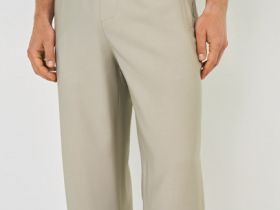 Широкие брюки из вискозы, Бежевый