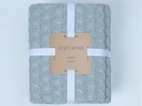 Плед Виллена/Villena, серо-голубой