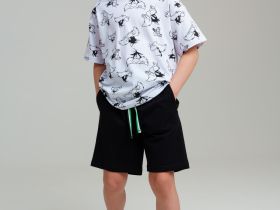 Комплект трикотажный для мальчиков: фуфайка (футболка), шорты