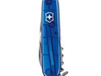 Нож перочинный Victorinox Spartan, сталь X55CrMo14, рукоять Cellidor®, полупрозрачный синий,12 функций, 91мм