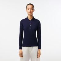 Женское поло Lacoste приталенного кроя из эластичного хлопка