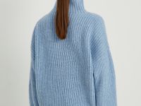 Джемпер силуэта трапеция с шерстью