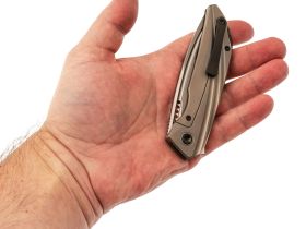 Складной нож TUOTOWN RT-Stinger Stonewash, сталь T14N, рукоять Grey Ti