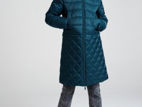 Пальто текстильное с полиуретановым покрытием для девочек