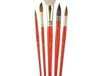 Набор кистей для акварели Pinax x Lesya Poplavskaya "MASTERS CHOICE SET IV" 5 шт, ассорти