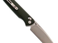 Складной нож SRM Terrier 258L-MG2, сталь 140Cr, рукоять зелёная микарта