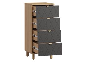Комод Теджонс 47x108 Ромб Графитовый