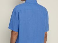 Рубашка изо льна с коротким рукавом