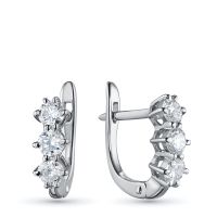 Серьги из белого золота э4712сг07070100