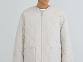 Легкая стёганая утеплённая куртка, Бежевый