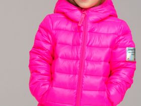 Куртка текстильная с полиуретановым покрытием для девочек