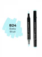 Маркер двухсторонний на спиртовой основе Sketchmarker Brush Цвет Детский голубой