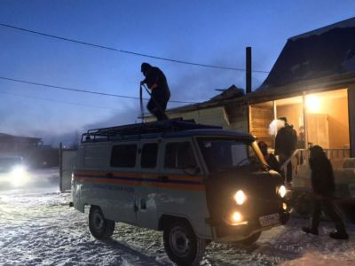 Спасатели запустили систему отопления после пожара в Нюрбе