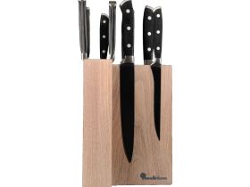 Подставка настольная магнитная для 8 ножей Woodinhome KS009SOW, дуб