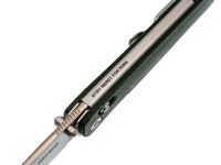 Складной нож SRM Terrier 258L-MG2, сталь 140Cr, рукоять зелёная микарта