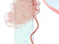 Закладка для книг с подвеской "Изящный лист лотоса" (латунь с покрытием под розовое золото)