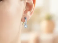 Серьги из белого золота э4712сг01130900