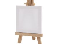 Набор мини-мольберт 12 см, мини-холст 7х7 см "Сонет"