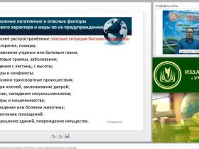 Международный вебинар "Действия работников организации в условиях негативных и опасных факторов бытового характера"