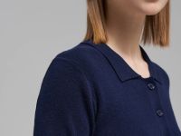 Легкий джемпер-поло приталенного кроя