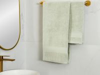 Полотенце махровое Lordy, серо-зеленое