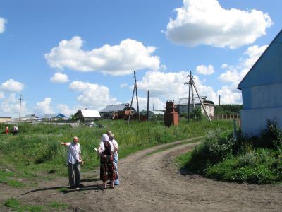 Памятное место расположения утраченной Первой соборной мечети "Ахметзяна"
