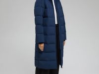 Длинный пуховик с натуральным пухом