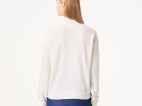 Женский шерстяной свитер Lacoste с высоким воротом