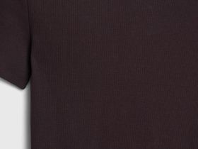 Футболка в рубчик, Коричневый