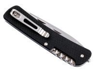 Нож Ruike L42-B, сталь Sandvik 12C27, рукоять G10, черный