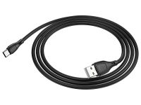 Кабель Hoco X20 Flash 3.0A (USB) на (Type-C) Charging 300см силиконовый (черный)