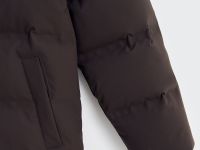 Пуховое стеганое пальто с капюшоном