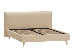 Кровать Кьево 160 Велюр Бежевый