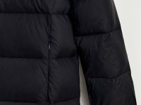 Пуховое пальто с воротником-стойкой