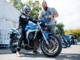 Урок езды на мотоцикле