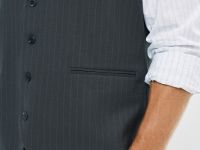 Жилет в полоску O'STIN x Яндекс Книги, Серый