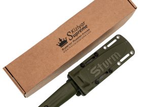 Тактический нож Sturm, сталь AUS-8 SW олива, Kizlyar Supreme