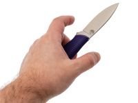 Нож Колибри, сталь AUS-10Co, рукоять G10, фиолетовый